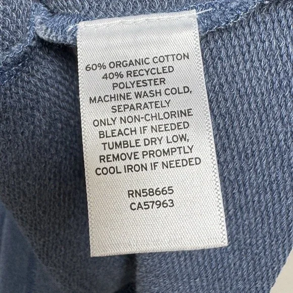 NWT Caslon Size M Blue Organic Cotton Blend Drop Waist Dress - Picture 7 of 8